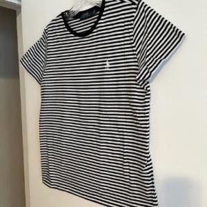 Polo Ralph Lauren Black and White Strip Tee, Size Medium, Never Worn